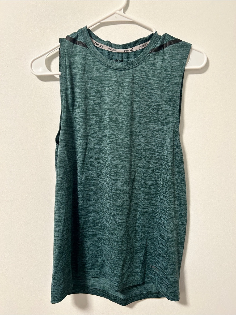 Hind Teal Heathered Muscle Tank Top